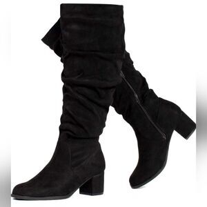 RF ROOM OF FASHION Women's WIDE CALF Slouchy Knee High Boots Size 11W